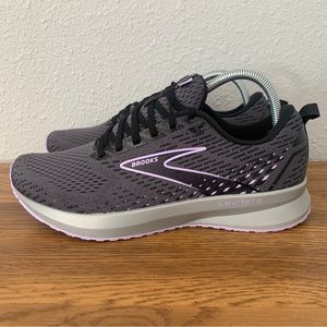 Brooks Levitate 5 Womens Size 10 Running Athletic Shoes Black Purple Sneakers